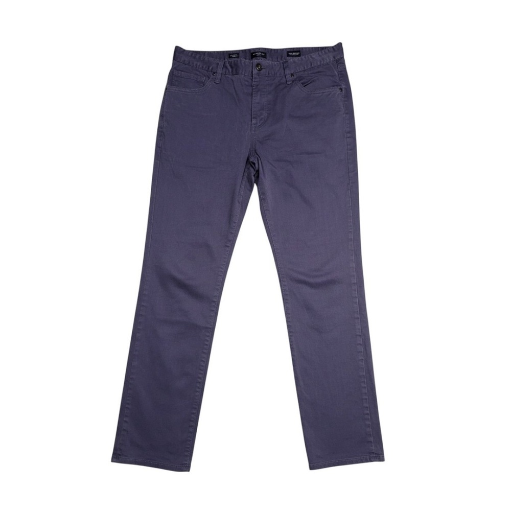 7 Diamonds Clifton Slim Straight Pants Mens 34/32 Purple Slate Blue Chino